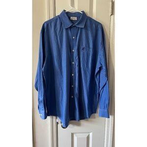 Walt Disney World Disneyland Resort Mens Button Down Shirt Blue